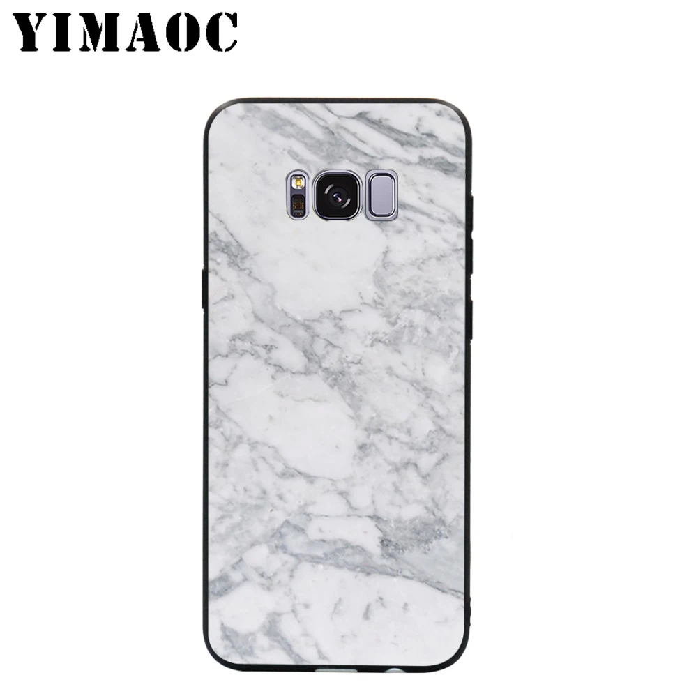 YIMAOC гранитный скраб Мрамор камень мягкий силиконовый чехол для телефона samsung Galaxy