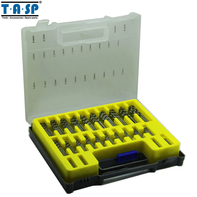 TASP 150pcs HSS микро PCB Сверла Набор точность бурения комплект с коробка для