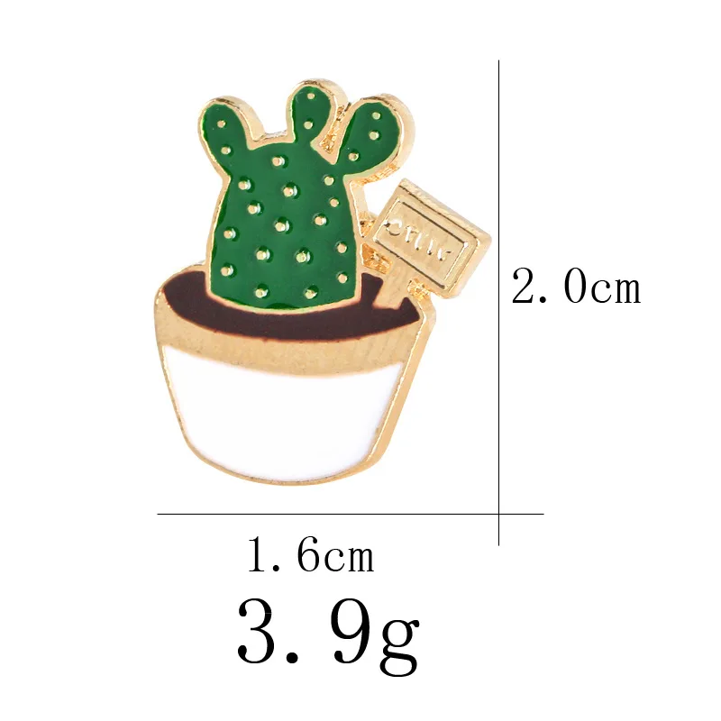Креативный значок из мультфильма эмалированная брошь креативное растение в