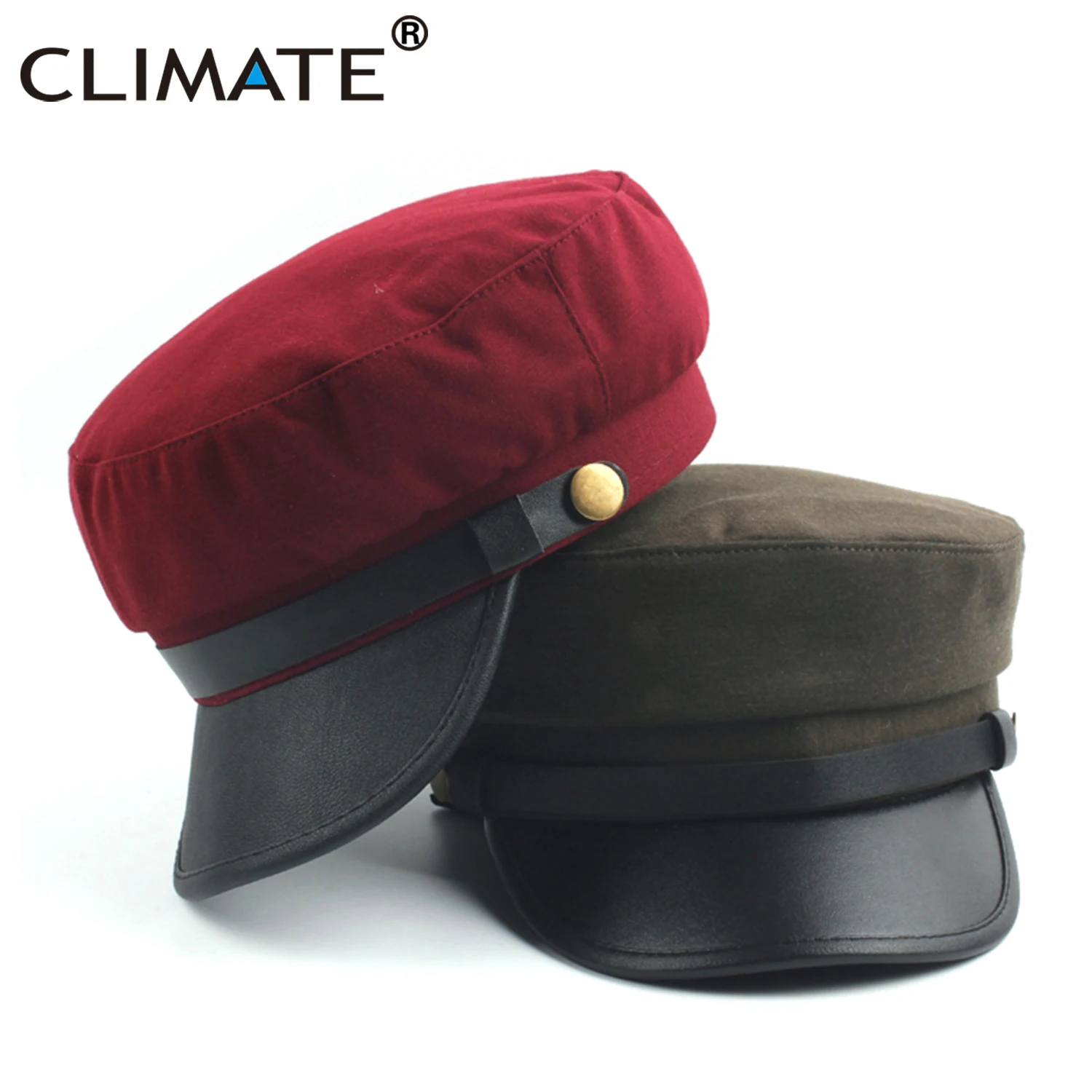 Новинка от CLIMATE женская мужская темно синяя морячная Кепка модная военная