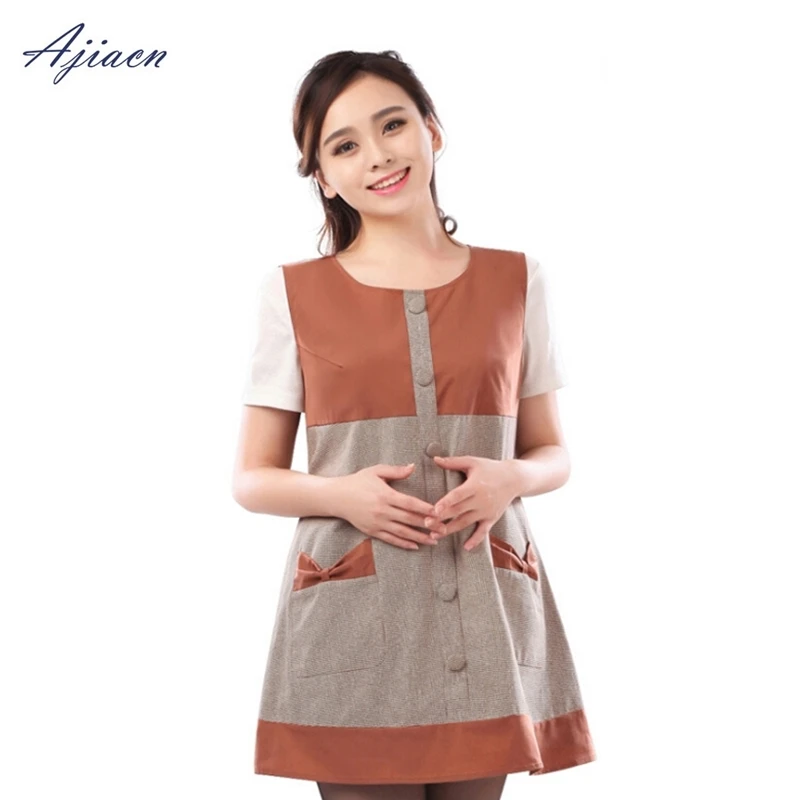 Recommend silver fiber electromagnetic radiation protective pregnant women dress Lady temperament EMF shielding clothing