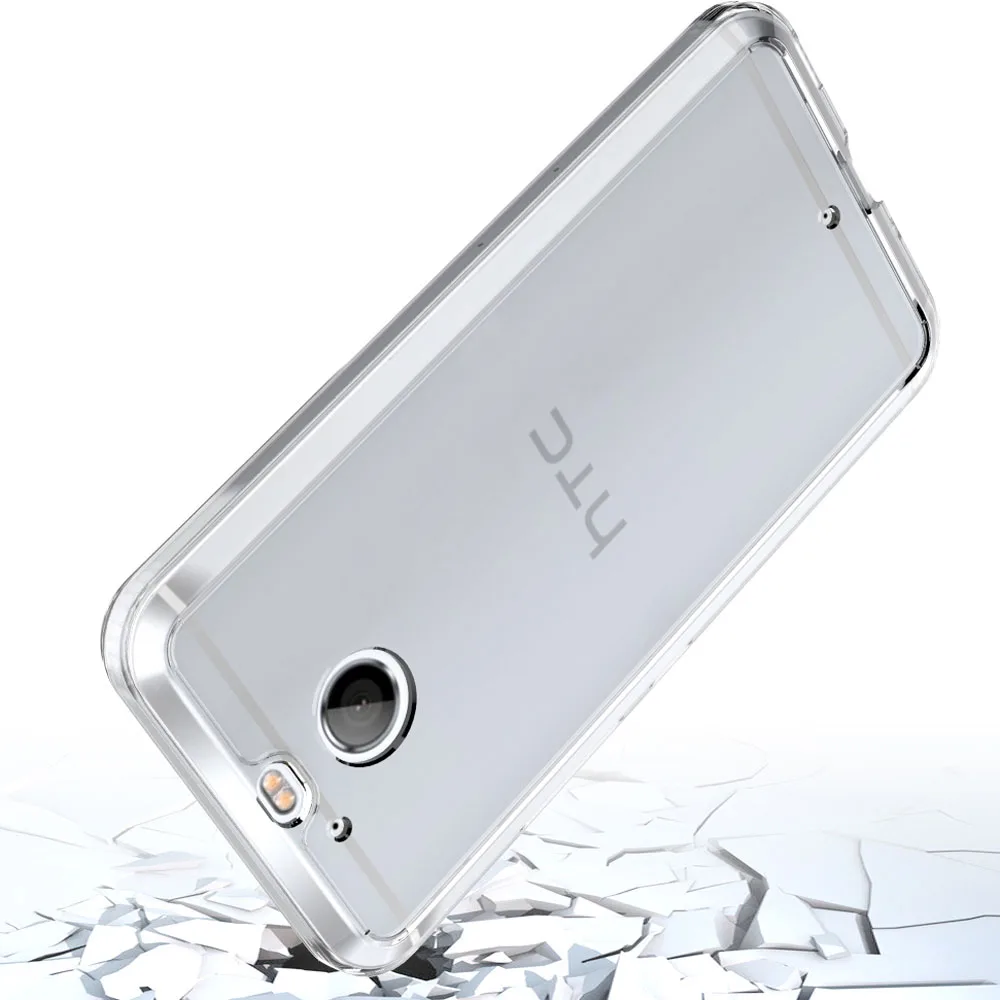 2016 New Acrylic Back Cover Slim Fit Shockproof Protective TPU Bumper Case Transparent Clear Phone For HTC Bolt / 10 Evo | Мобильные