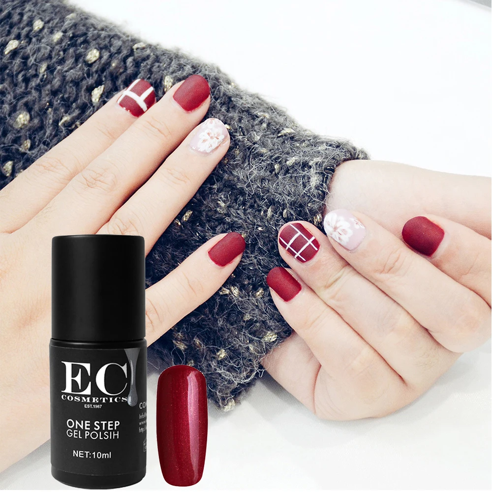 New Nail Art One-Step Uv Gel Polish Organic Soak Off Manicure Red No Need Base/Top Coat 12 Colors Designs | Красота и здоровье