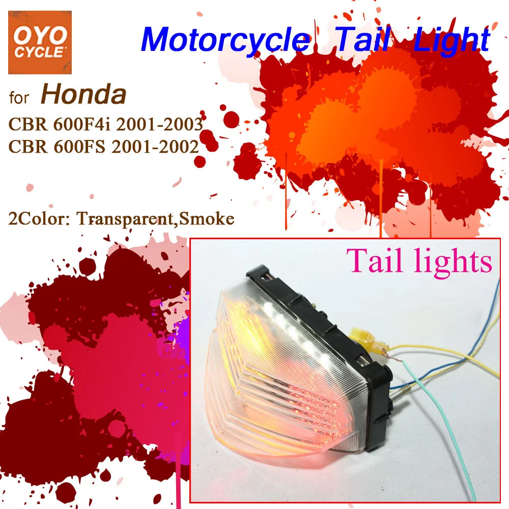 Светодиодный задний фонарь для Honda CBR1000RR CBR600RR CBR600 RC51 VTR1000 интегрированный