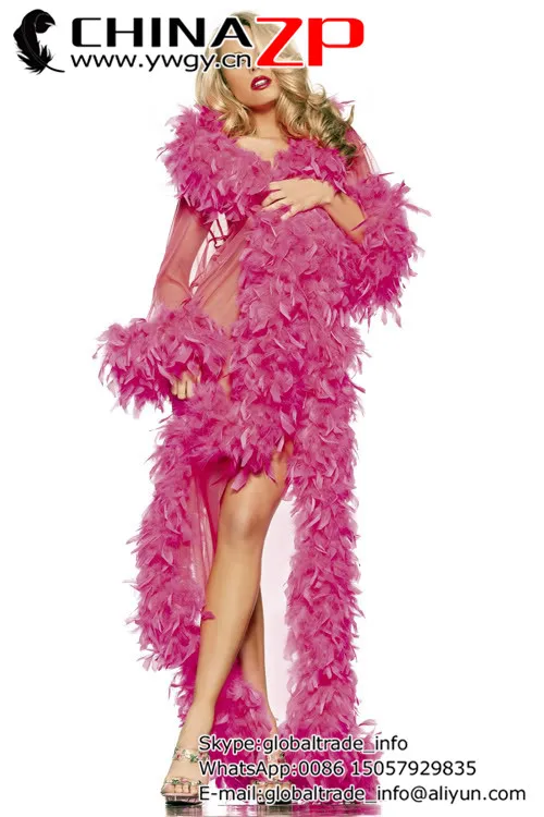 Top Quality 2yards/lot 40G Dyed Gold Turkey Chandelle Feather Boas Manufacturer in CHINAZP Factory |