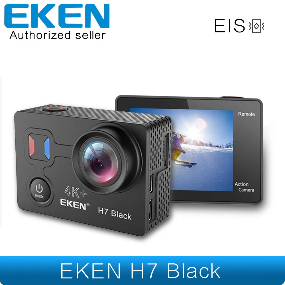 Eken H7s H7 черный EIS 4 K 30fps Сенсорный экран экшн Камера Ультра HD видео 16mp изображение WI