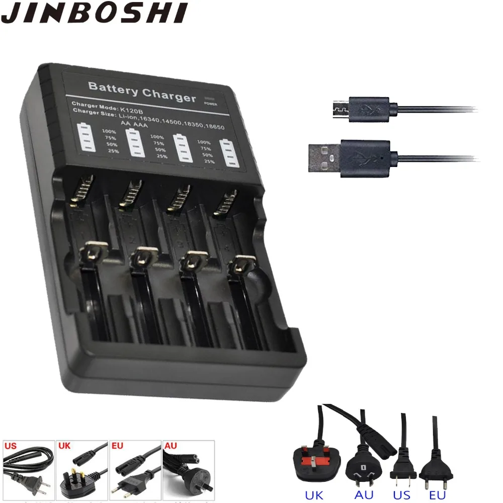 4 шт. 16340 CR123A 650mah литий ионный аккумулятор 3 7 V cr123 батареи + 1 шт 18650 мульти четыре