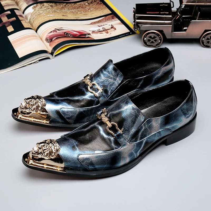 CUNDDIO Кожаные ботинки стилист Британский увеличился острым стальным носком