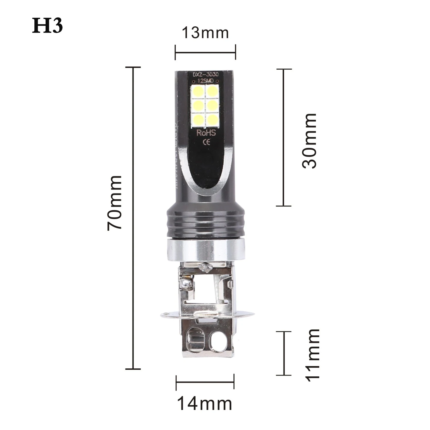 2 шт. светодиодный H1 H3 H4 H7 H8 H11 9005 HB3 9006 HB4 3030 SMD Туман светильник головной светильник светодиодный лампы 12V 8000Lm 6500K 24 Вт Авто Мото светильник s