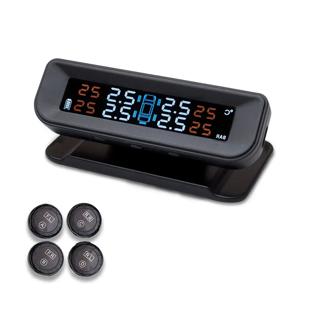 

Vehemo TPMS USB Tire Pressure Monitor Tmps Universal Gauge Digital Tyre Meter High Temperature Alarm Car Accessories