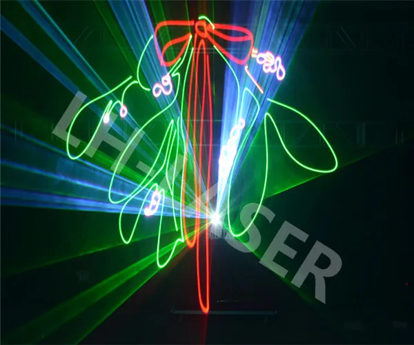 Сценическое освещение SD карты Голографический лазерный фейерверк проектор dj