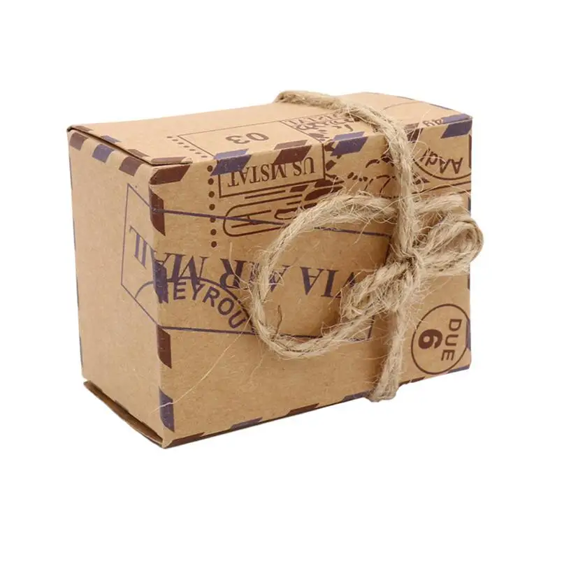 10 шт./лот сделай сам Крафтовая упаковка подарочные коробки свадебная сувенирная