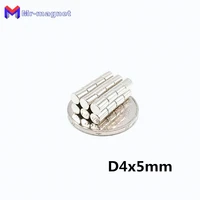 1000pcs 4x5mm magnet d45 super strong sticking neo neodymium magnets n35 d4x5 4mmx5mm permanent magnet 4x5 45mm magnet