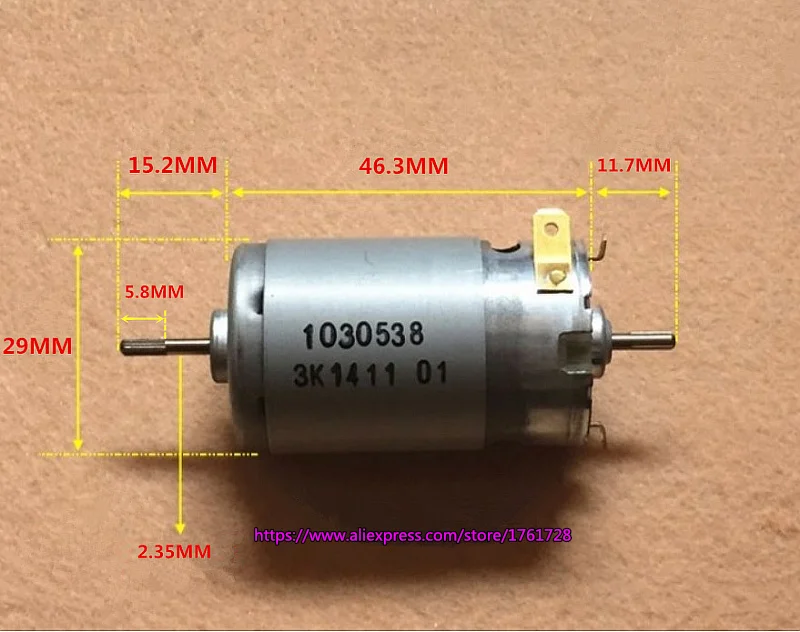 Абсолютно и двигатель Джонсон 390 постоянного тока с двойным выходным валом, высокая скорость 12 в 18 в 10700 об/мин для роботов
