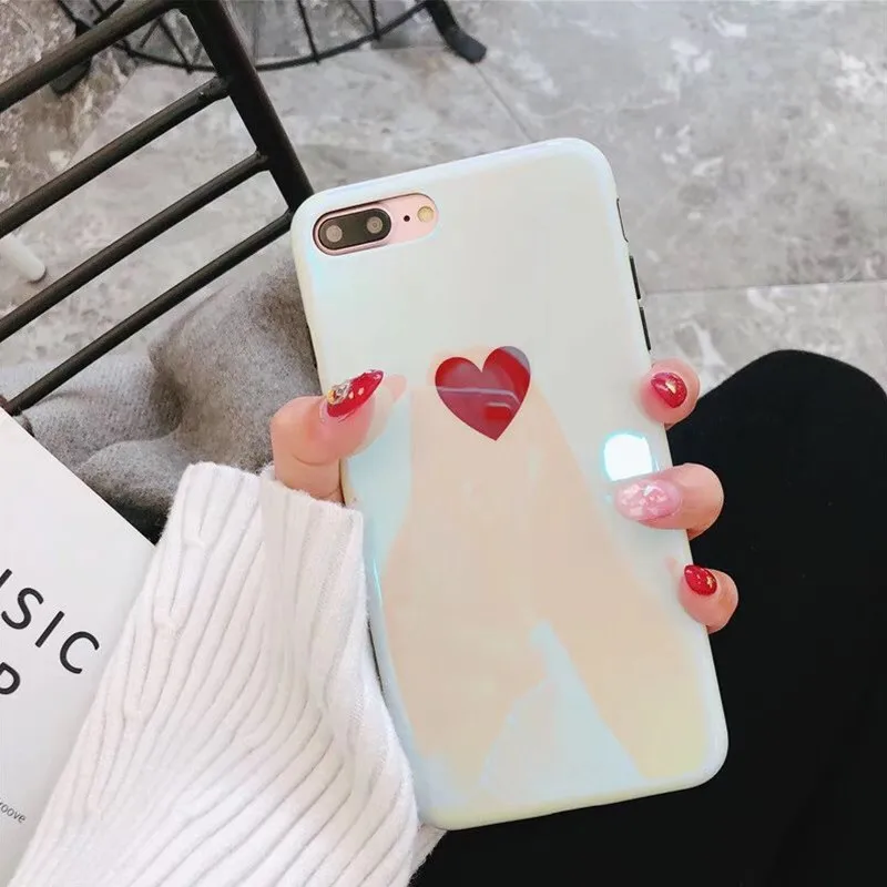 Чехол для телефона Blu-Ray IMD iPhone XS Max XR X мягкий силиконовый чехол с защитой сердца 6 6s