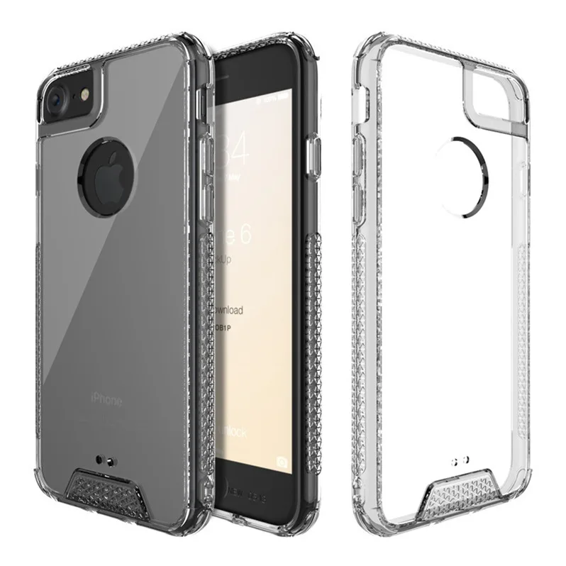 phoneyesong Corners Airbag Shock-proof Case For Iphone 5 6 7 8 Plus FOR Xiaomi Huawei acrylic |