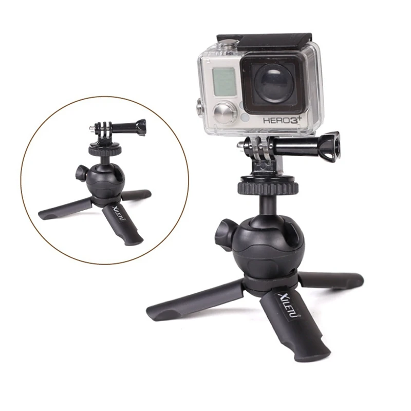 XILETU XS-1 Универсальный мини Короткая тренога селфи палка 2 в 1 для телефона ActionCamera