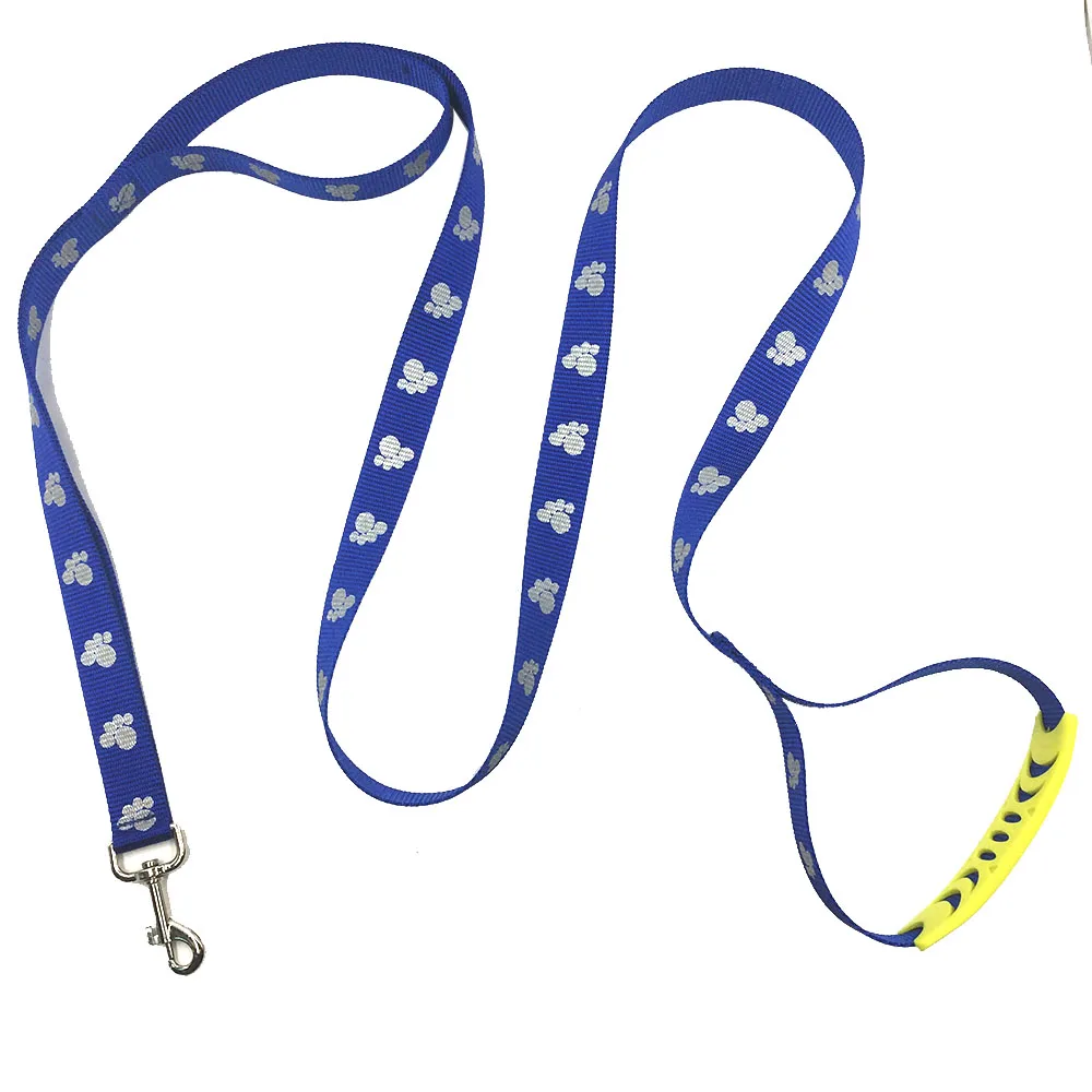 Светящийся или Светоотражающий Поводок для собак с двумя ручками рисунком