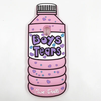 3D «Boys Tears» минеральной воды бутылка жидкости для электронных сигарет чехол для телефона чехол для samsung Galaxy S6 S7 A3 A5 A7 J3 J5 J7 Grand Prime G530 - Цвет: Pink