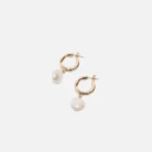 Женские серьги-кольца ZA, богемные серьги с искусственным жемчугом, свадебные украшения, длинные серьги с жемчугом, 2019