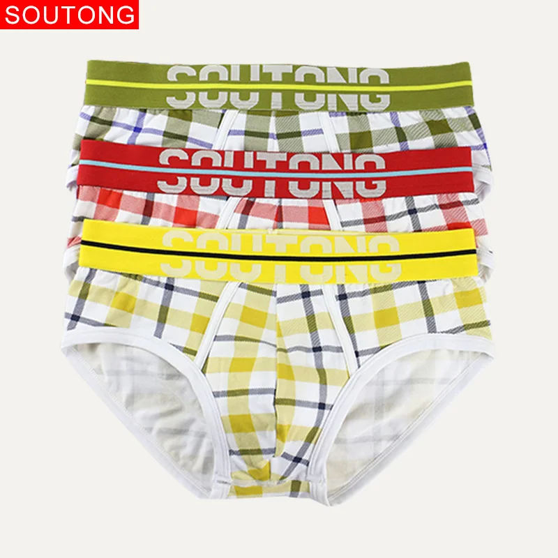 Мужское нижнее белье Soutong 3 шт./лот мужские трусы хлопковые боксеры мужское с