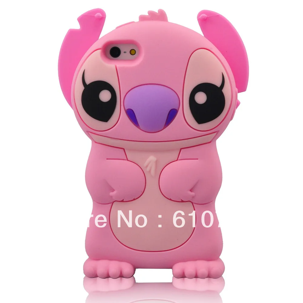 I need Brand 3d Stitch Movable Ear Flip Soft Case Cover for Iphone 5 - pink |