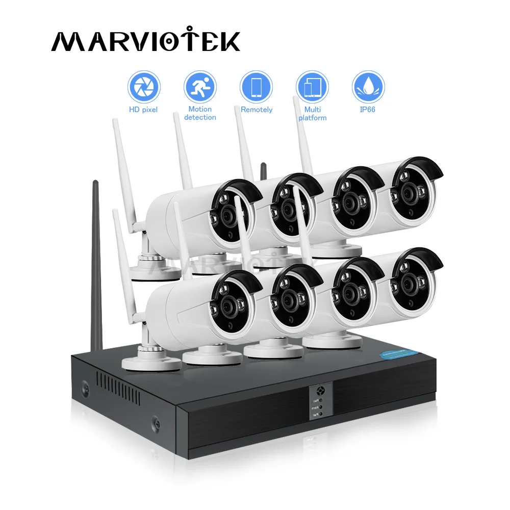 Камера система наблюдения wifi камера набор 8ch cctv 1080 P ip WiFi NVR комплект