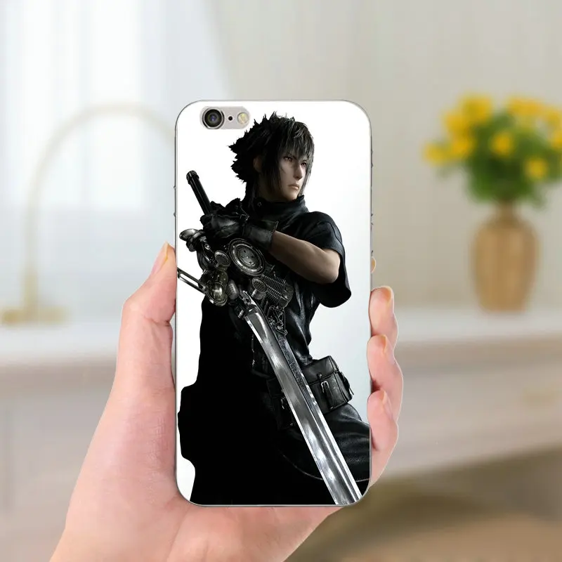 Модные Final Fantasy Noctis для iPhone 8 7 6 S Plus X 5 5S SE 5C 4 Coque Shell новые модные силиконовые мягкие