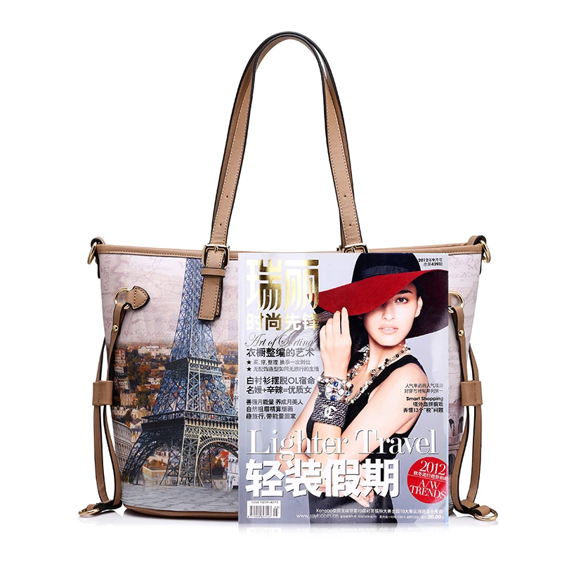 Женская сумка-тоут с винтажным принтом 3 комплекта | Багаж и сумки