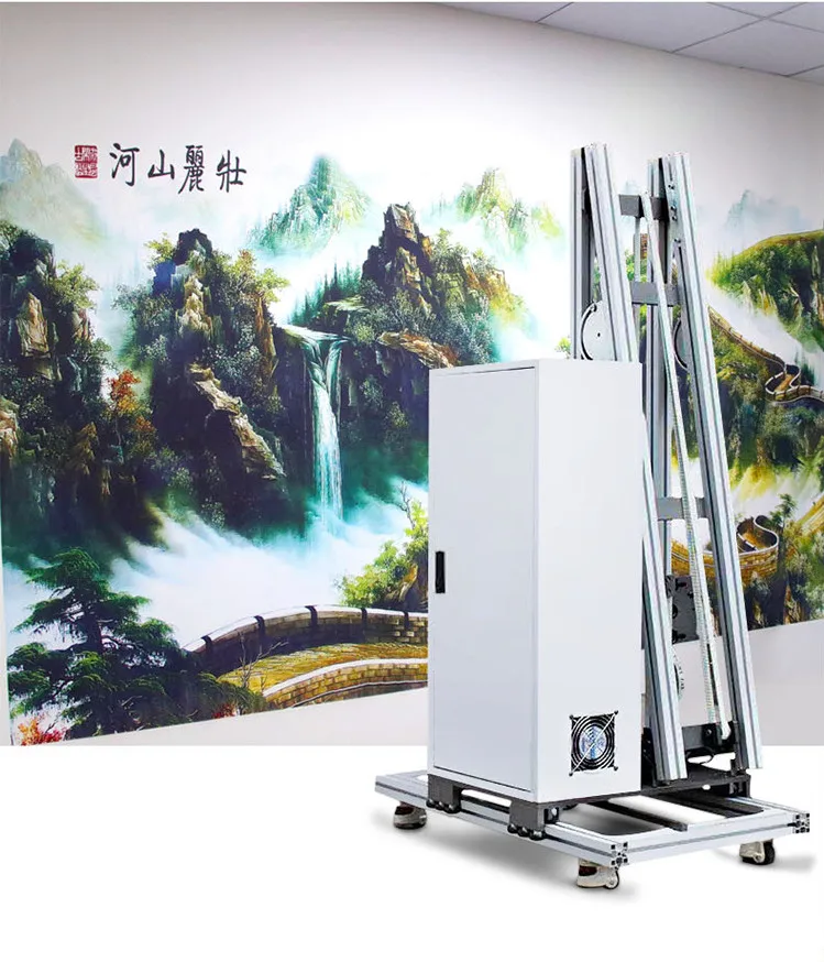 Vertical Wall Painter Outdoor  Machine 3D HD TV Wall Printer Manufacturer supply