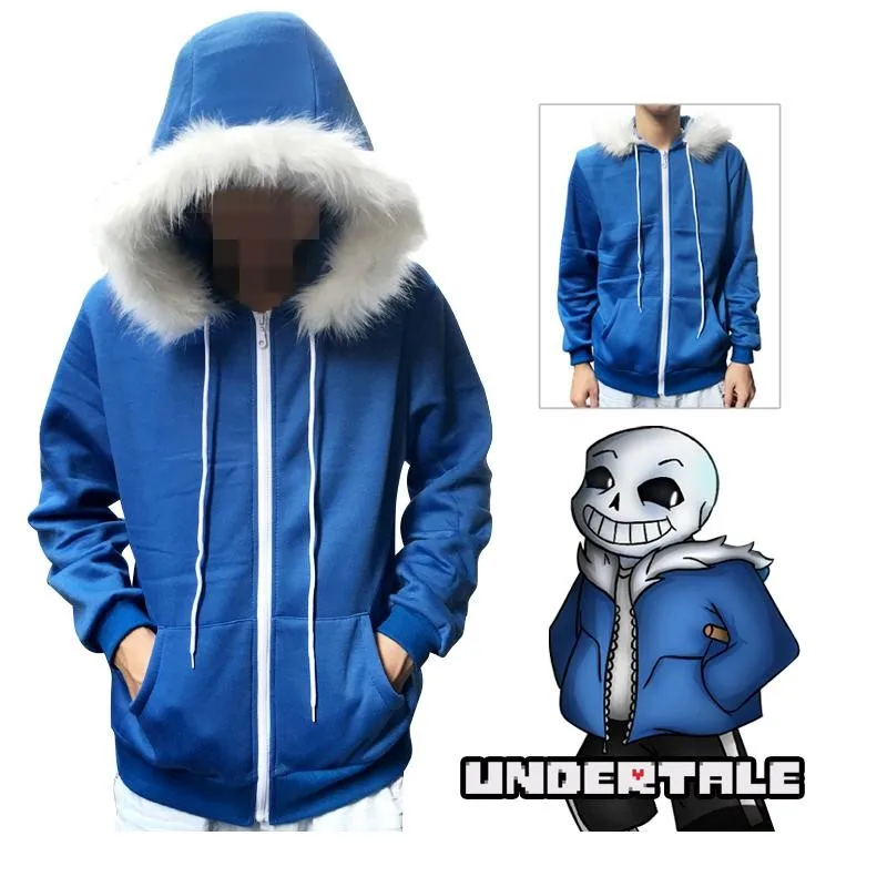 

Пальто с капюшоном для косплея по мотивам игры Undertale, мужские и женские куртки, теплая зимняя одежда для Хэллоуина