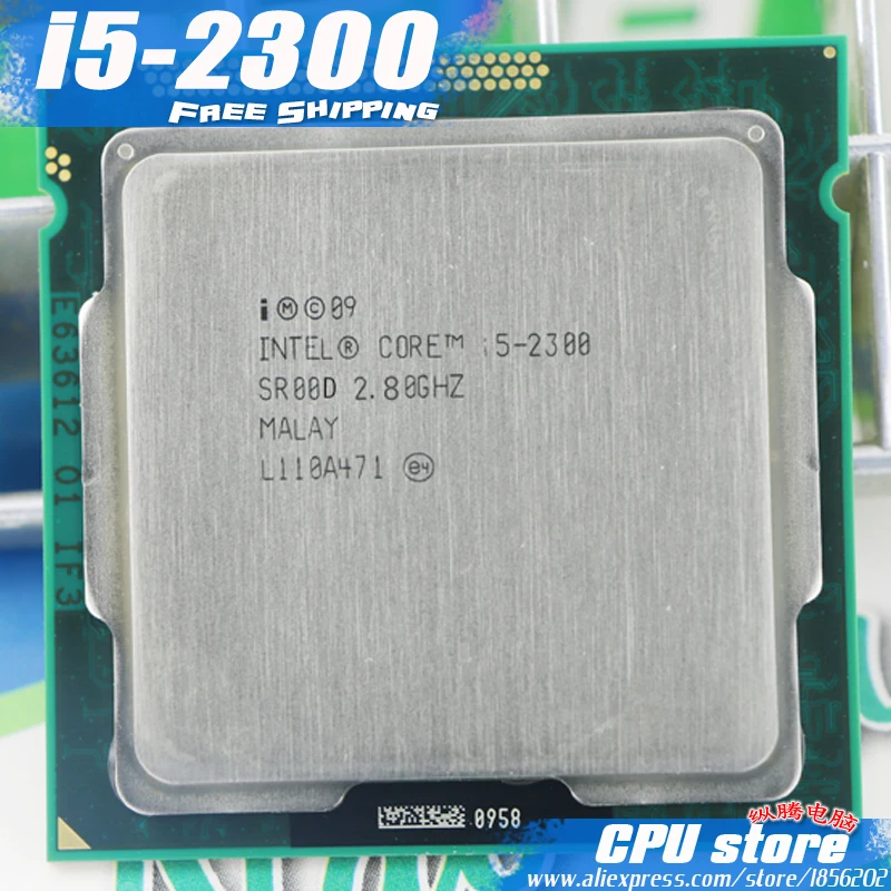 Бесплатная доставка lntel I5 2300 Процессор четырехъядерный (2 8 ГГц/L3 = 6 м/95 Вт) разъем LGA