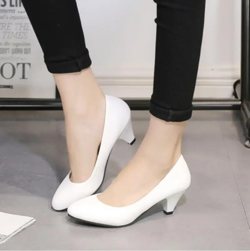 SMONSDLE 2019 new shoes women's four seasons low heel shallow mouth casual single tooling women | Обувь