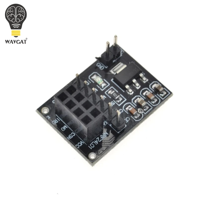 Новая плата адаптера разъема для 8Pin NRF24L01 модуль беспроводной передачи 51|board