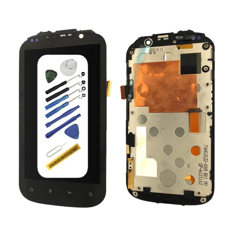 ЖК экран с дигитайзером в сборе рамкой и инструментами для htc amaze 4g g22|Экраны