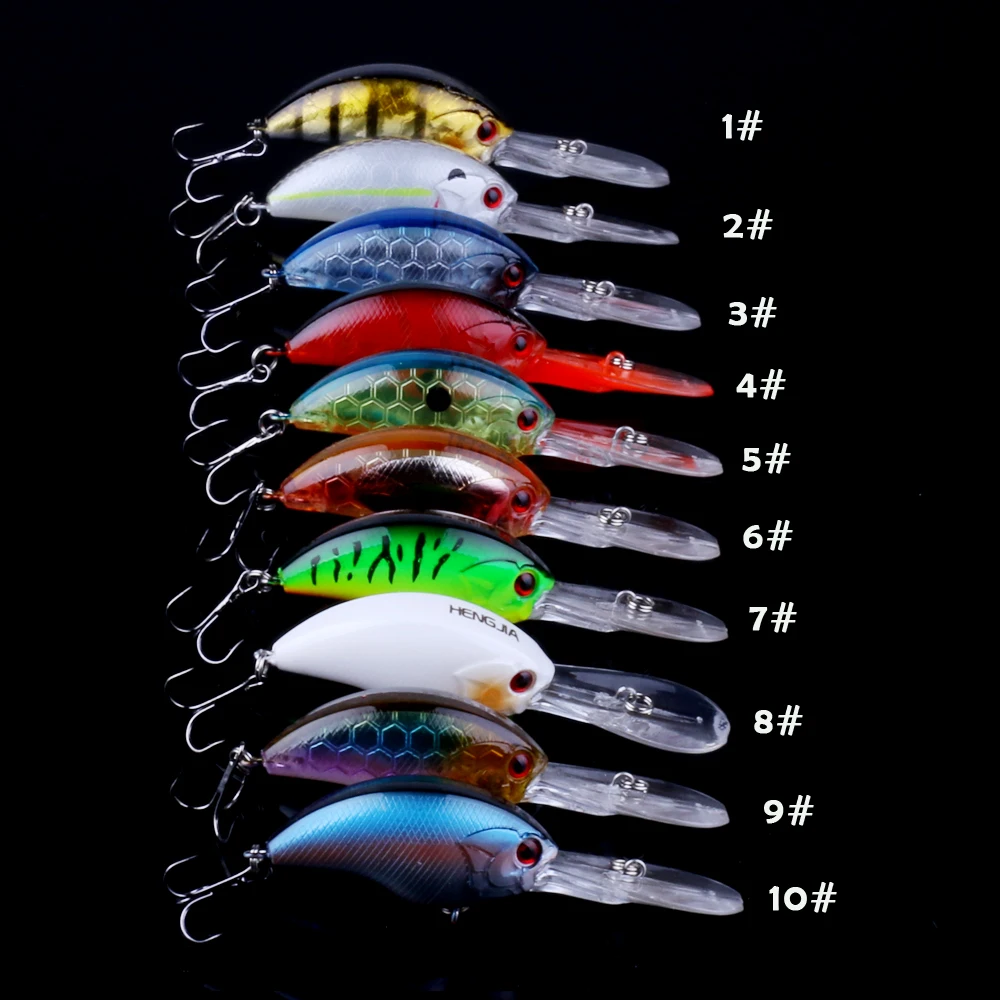 

1PCS Deep Water Diver Tight Fast Wobbler Crankbait Fishing Bait 90mm 12g