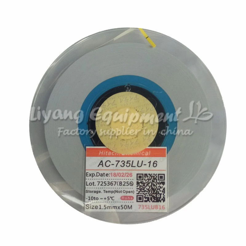 

50M Original AC-735LU-16 ACF glue PCB Repair TAPE for pulse hot press flex cable machine use