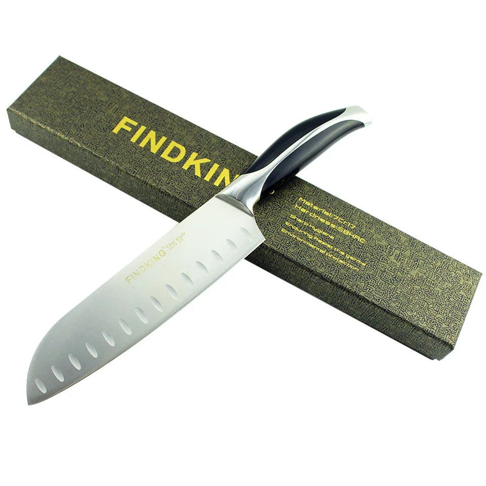 Findking высококлассный кухонный нож для нарезки 440c качество японский 7,5 ''дюймовый измельчитель мороженого мяса ножи лосося Нож филейный