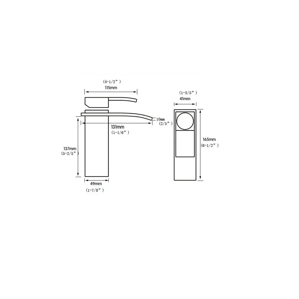 Смеситель для раковины в ванной комнате однорычажный черный смеситель