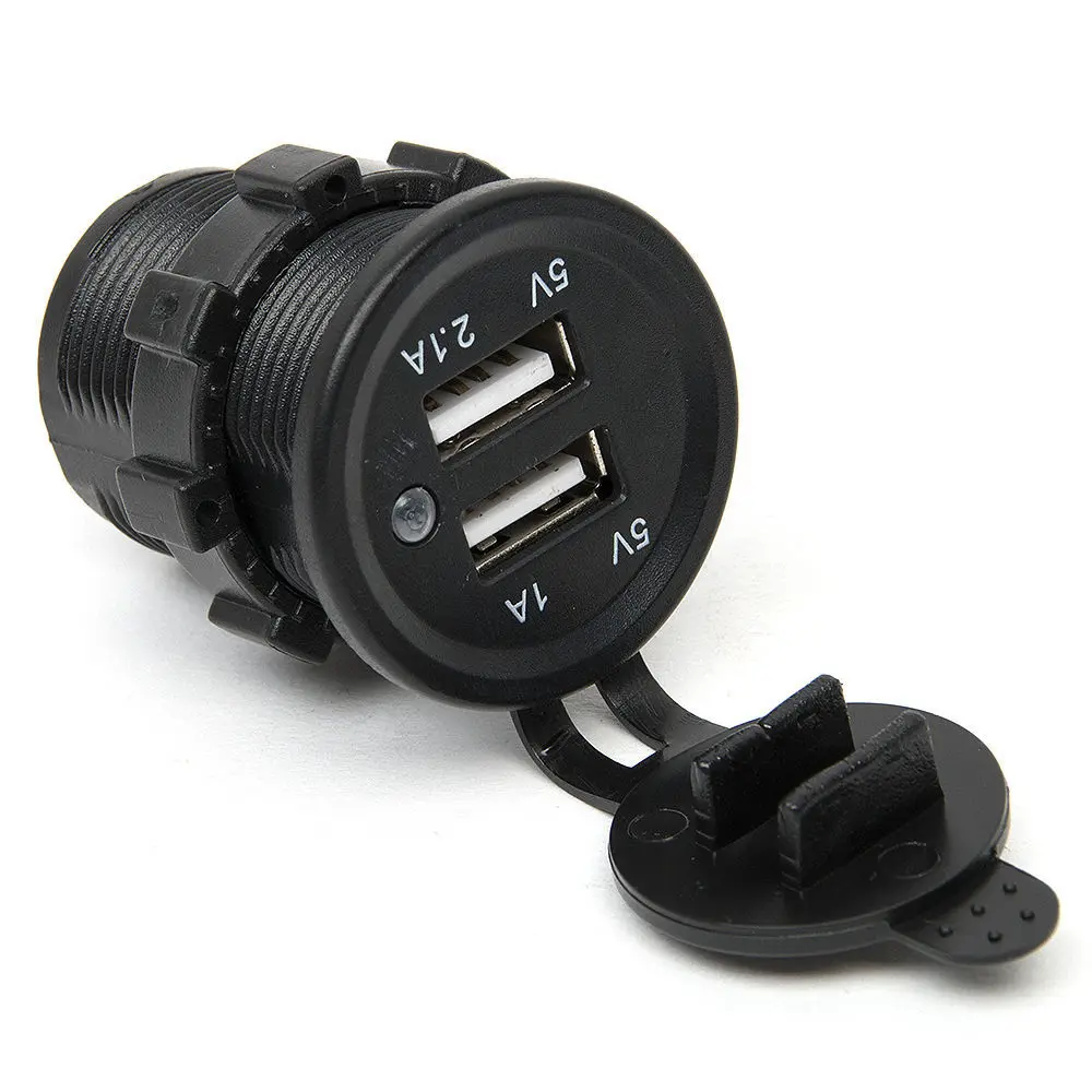 Автомобильное водонепроницаемое зарядное устройство на доске двойной USB