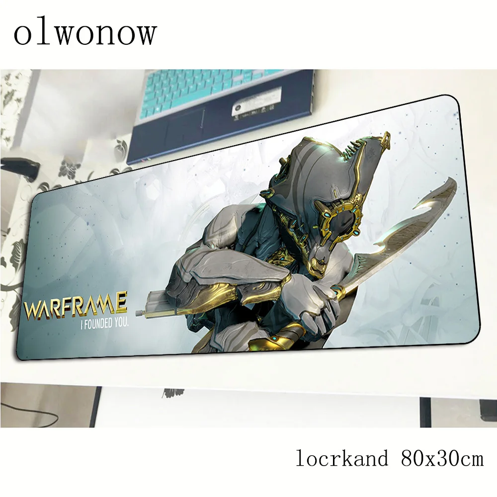 Коврик для мыши warframe 80x30 см игровой коврик в стиле аниме большой подарок мальчика