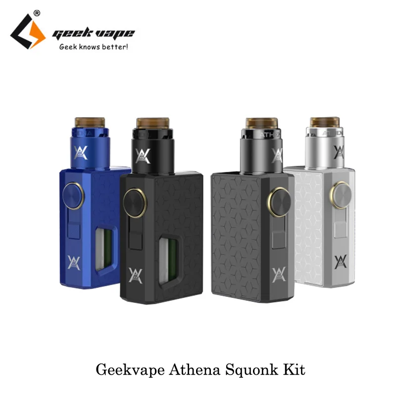 Оригинальный geekvape Athena squonk комплект механический мод VAPE 6.5 мл бутылка с RDA танк