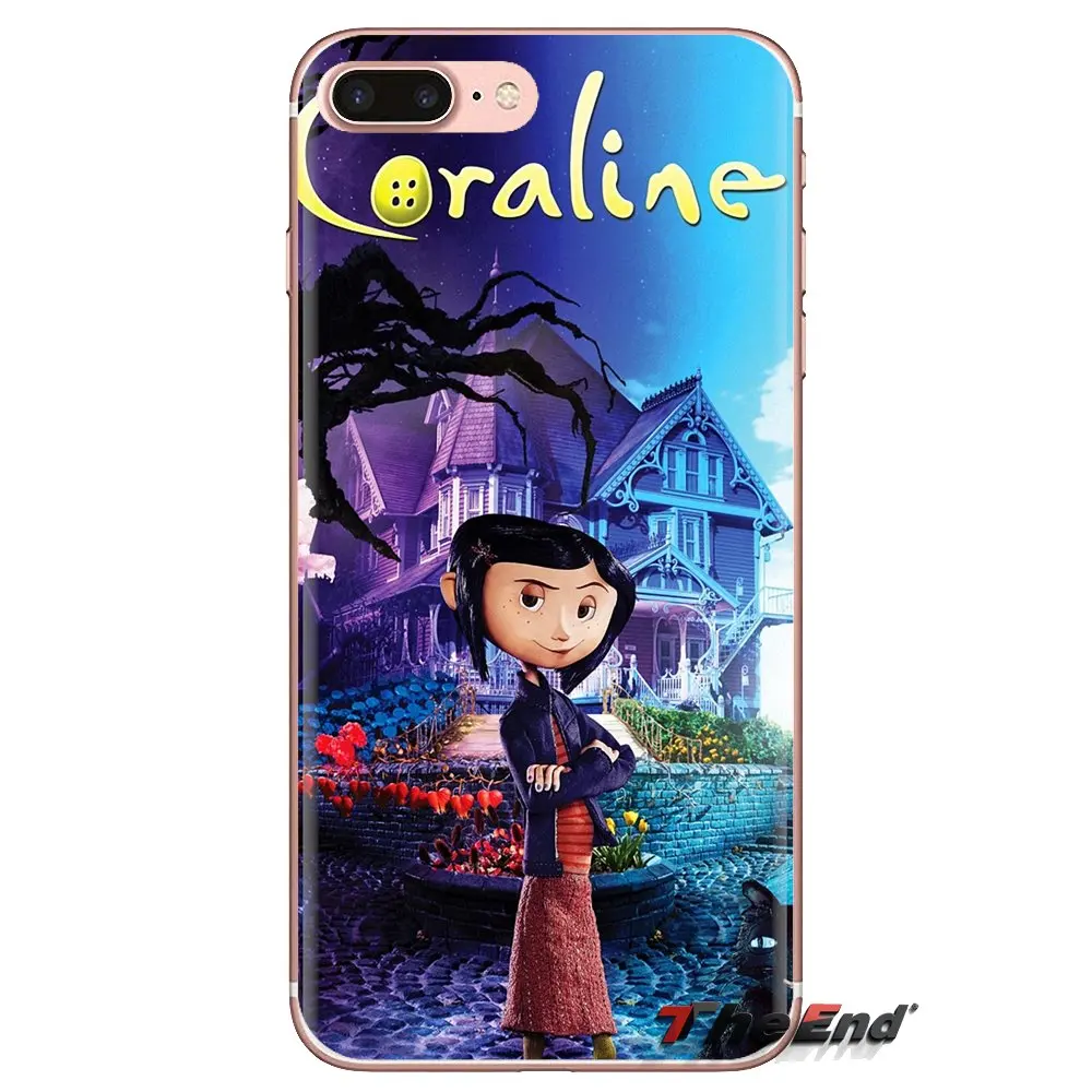 Для iPod Touch Apple iPhone 4 4S 5 5S SE 5C 6 6S 7 8 X XR XS Plus MAX мягкие прозрачные чехлы Чехлы coraline Christmas