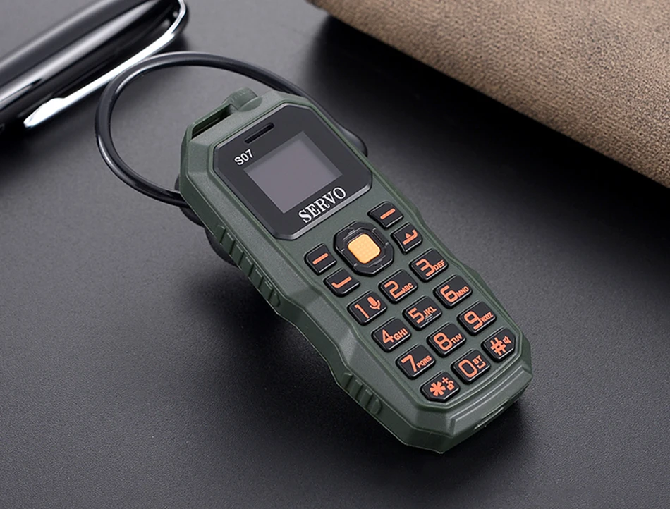 SERVO S07 Bluetooth Dialer Мини Мобильный телефон 0,6" крошечный экран GSM с низким излучением две sim-карты Bluetooth наушники самый маленький мобильный телефон