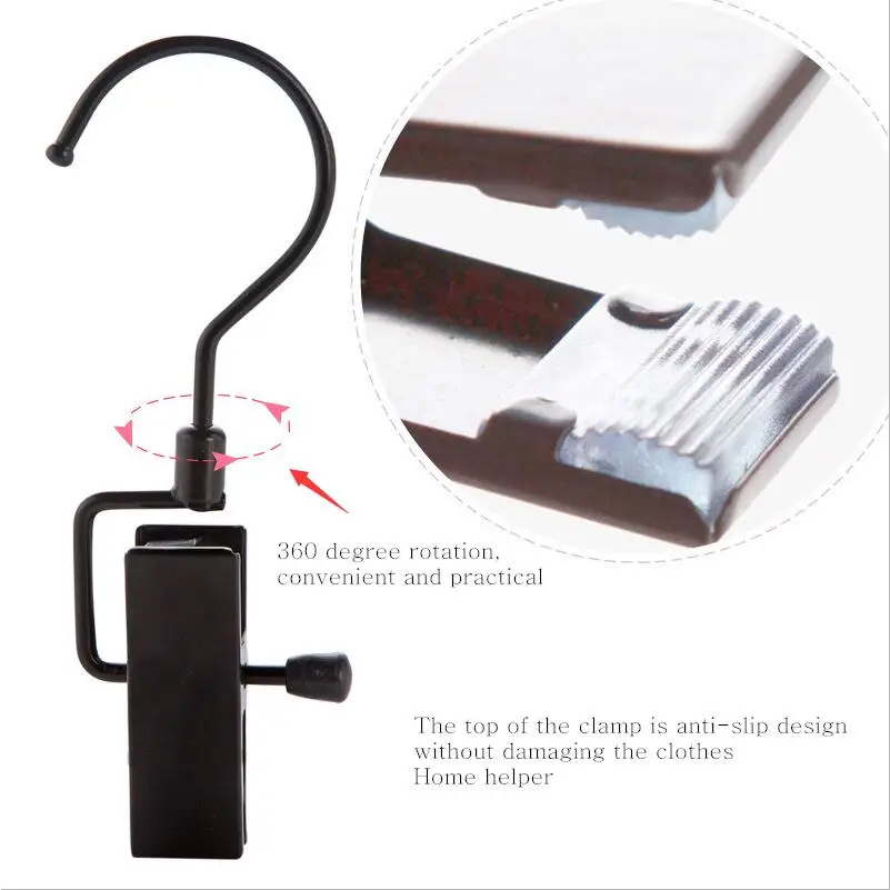 XZJJA 2 шт. металлические вращающиеся крючки для одежды Peg портативные подвесные направляющие для одежды зажимы прищепки носки Нижнее белье сушилка