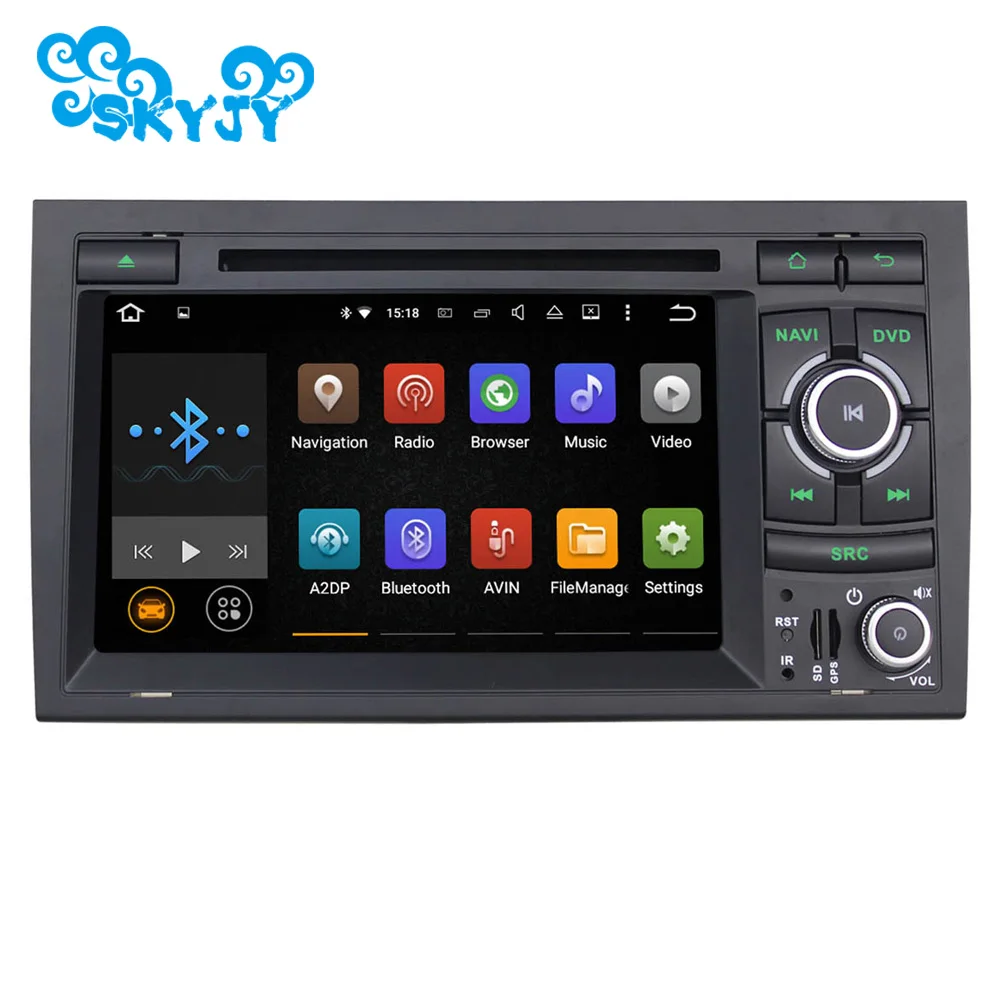 7-дюймовый автомобильный DVD-плеер GPS-навигация радио аудио для Audi A4