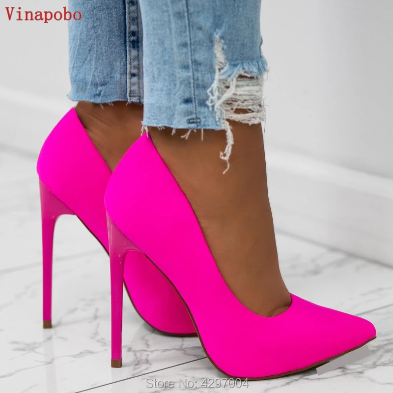 Туфли-лодочки женские атласные Шелковый заостренный носок высокий каблук