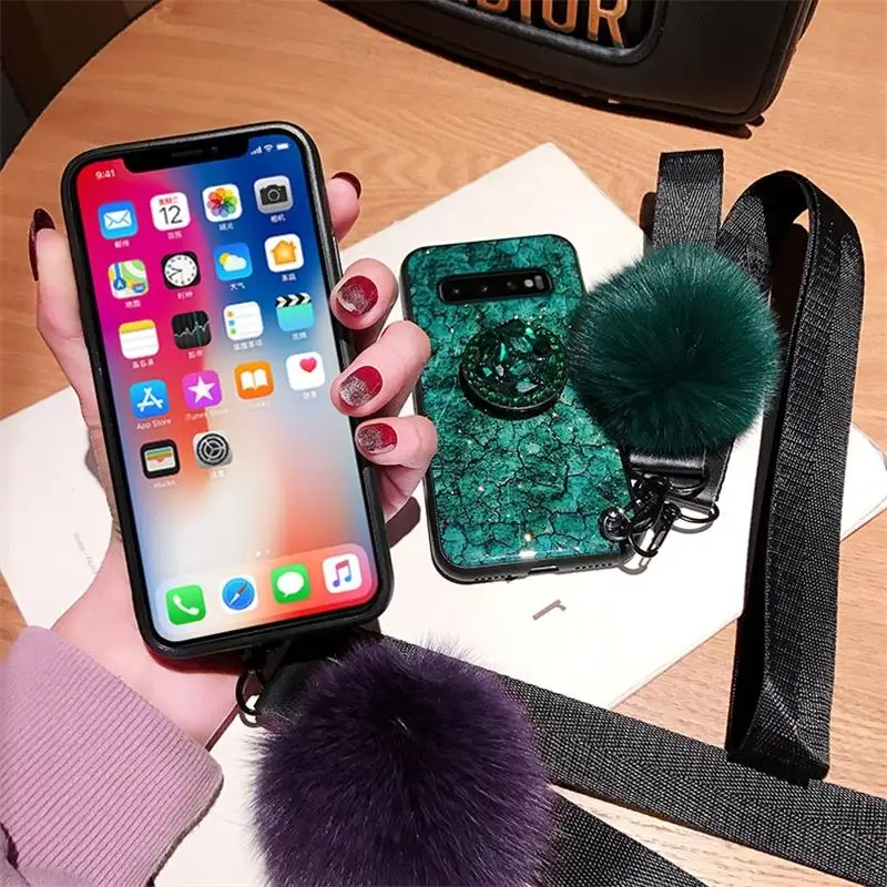 Мраморный Блестящий силиконовый чехол для Samsung Galaxy S10 Lite S10E S9 плюс S8 S20 ультра FE