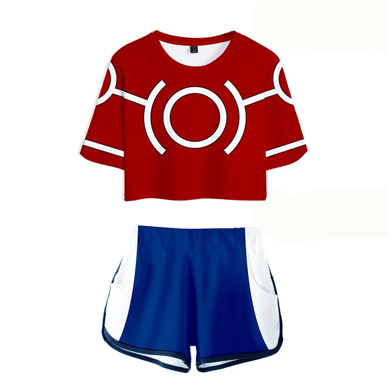 Boku No Hero Academy My Hero Academy карнавальный костюм OCHACO URARAKA Todoroki Shoto Bakugou Katsuki топ+ короткие XS-XXL - Цвет: style 11