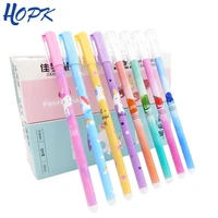 12pcsset erasable gel pen blue black ink writing neutral pens washable handle for school office stationery supplies exam spare